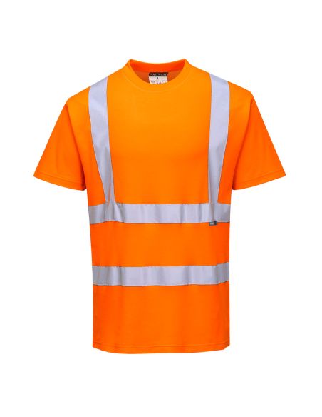 Portwest S170 High Visibility cotton Work T-Shirt EN20471 Certified