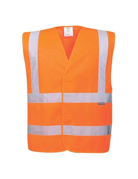 High Visibility safety Vest EN20471 class 3 Portwest Pack of 10