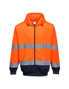 Two-Tone Zip Hooded Sweatshirt EN ISO 20471 Class 3 B317 Portwest