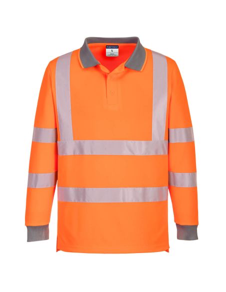 Polo de Travail manches longues HV EN20471 Portwest Lot de 6