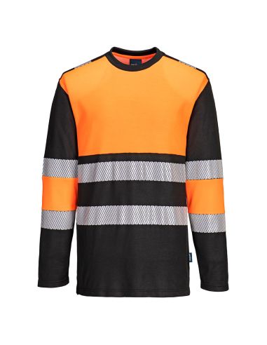 High Visibility Long Sleeve T-Shirt EN20471 PW312 Portwest