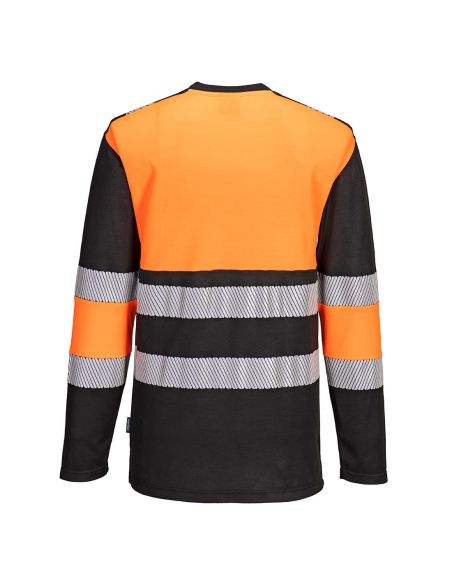 High Visibility Long Sleeve T-Shirt EN20471 PW312 Portwest