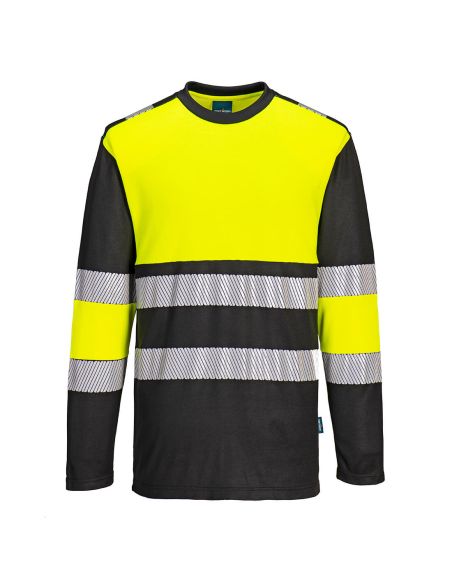 High Visibility Long Sleeve T-Shirt EN20471 PW312 Portwest