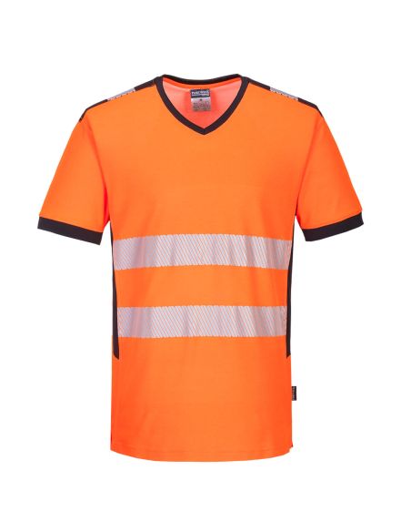 High Visibility T-Shirt with Segmented Stripes EN20471 PW310 Portwest