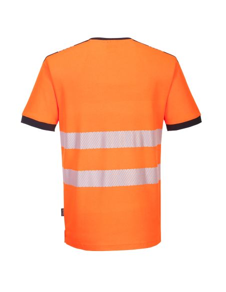 High Visibility T-Shirt with Segmented Stripes EN20471 PW310 Portwest