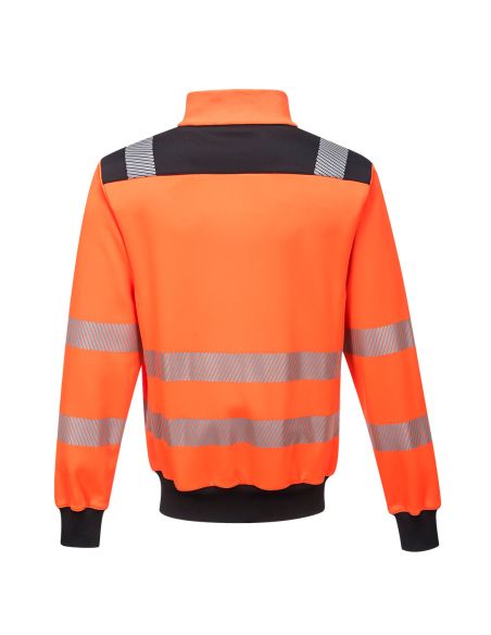 Portwest PW370 Full Zip Sweatshirt Compliant with EN20471 Class 3