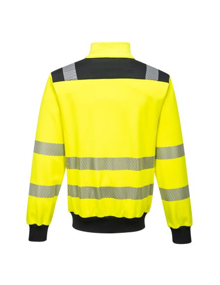 Portwest PW370 Full Zip Sweatshirt Compliant with EN20471 Class 3