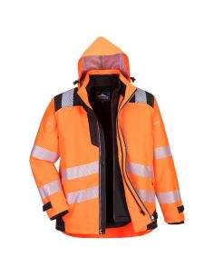 Portwest PW365 3 in 1 Hi Vis Winter Jacket EN20471