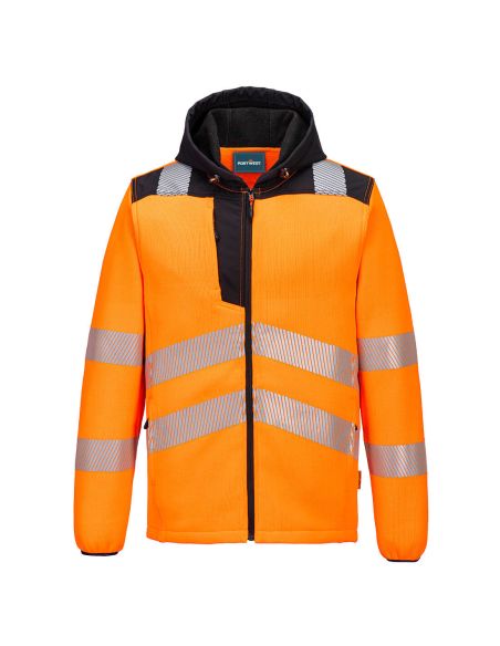 High Vis. Fleece Jacket w/ Seg. Stripes EN20471 Cl. 3 PW335 Portwest