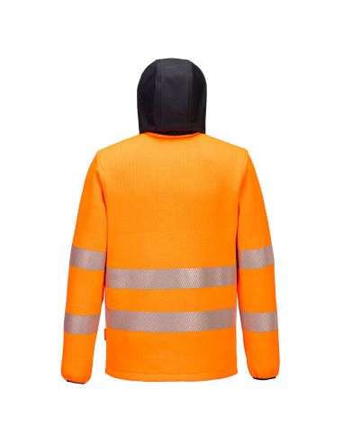 High Vis. Fleece Jacket w/ Seg. Stripes EN20471 Cl. 3 PW335 Portwest