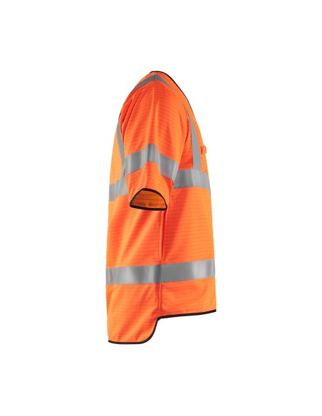 High visibility multi-norm vest EN 1149-5, EN ISO 20471, EN ISO 14116 - 3034 Blaklader