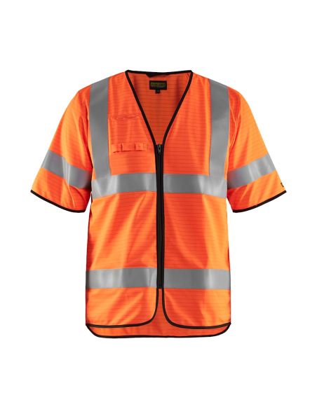 High visibility multi-norm vest EN 1149-5, EN ISO 20471, EN ISO 14116 - 3034 Blaklader