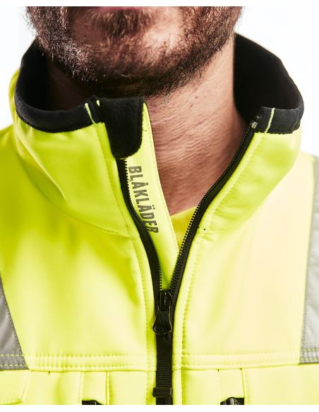 Multi-pocket Softshell Vest EN20471 3049 Blaklader