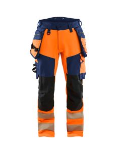 Blaklader 1122 High-Visibility Stretch 4D Trousers with Floating Pockets