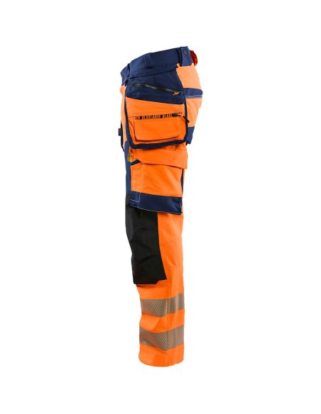 Blaklader 1122 High-Visibility Stretch 4D Trousers with Floating Pockets