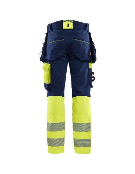 Blaklader 1125 High-Visibility Stretch 4D Trousers with Floating Pockets