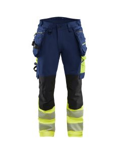 Blaklader 1125 High-Visibility Stretch 4D Trousers with Floating Pockets