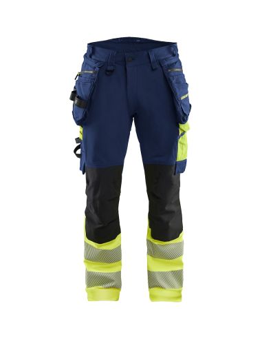 Blaklader 1125 High-Visibility Stretch 4D Trousers with Floating Pockets