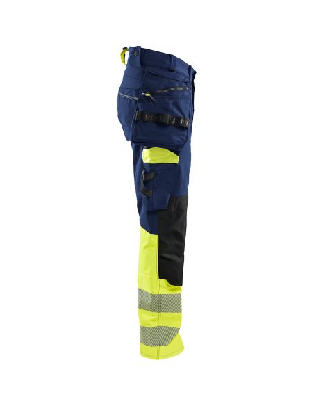 Blaklader 1125 High-Visibility Stretch 4D Trousers with Floating Pockets