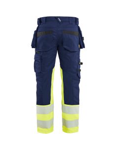 Blaklader 1130 High-Visibility Stretch Trousers with Floating Pockets