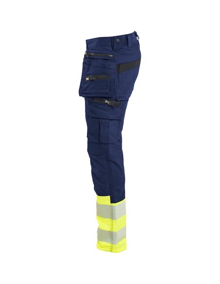 Blaklader 1130 High-Visibility Stretch Trousers with Floating Pockets