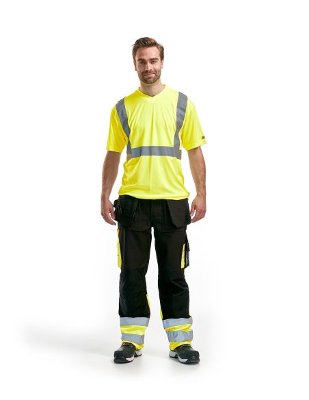 High Visibility Pants 100% Cotton with Floating Pockets 1529 Blaklader