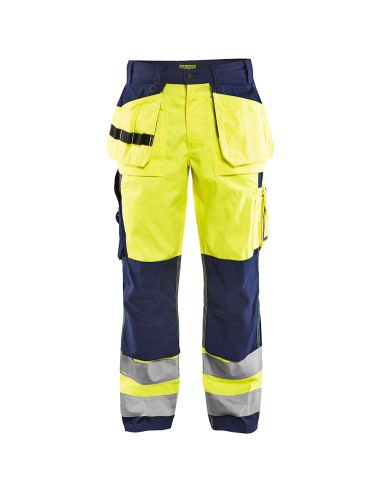 High Visibility Pants polycotton with Floating Pockets 1533 Blaklader