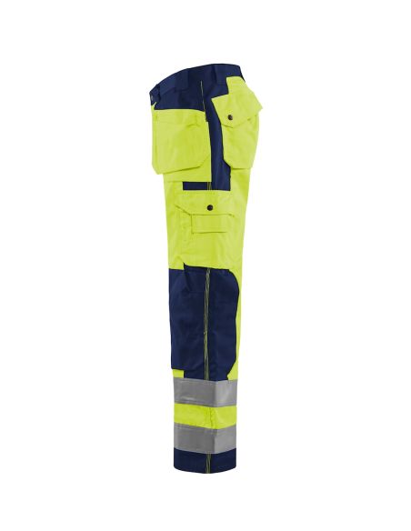 High Visibility Pants polycotton with Floating Pockets 1533 Blaklader