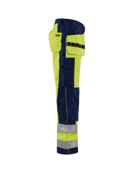 High Visibility Pants polycotton with Floating Pockets 1533 Blaklader