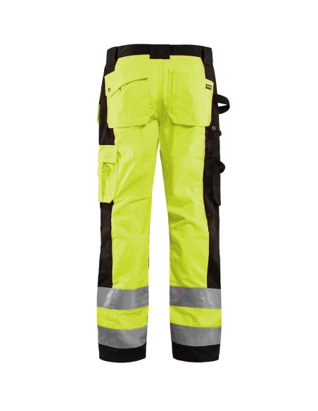 High Visibility Pants polycotton with Floating Pockets 1533 Blaklader