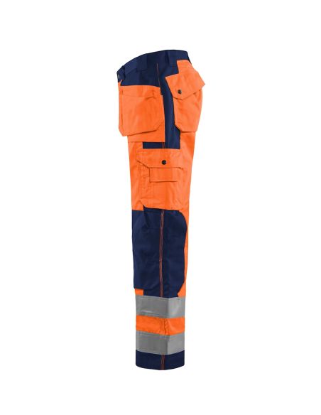 High Visibility Pants polycotton with Floating Pockets 1533 Blaklader