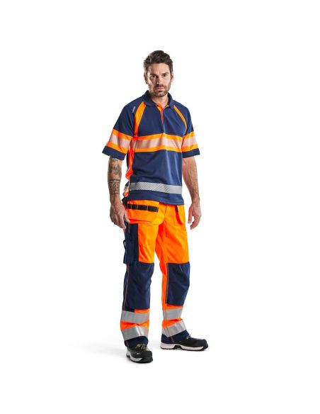 High Visibility Pants polycotton with Floating Pockets 1533 Blaklader