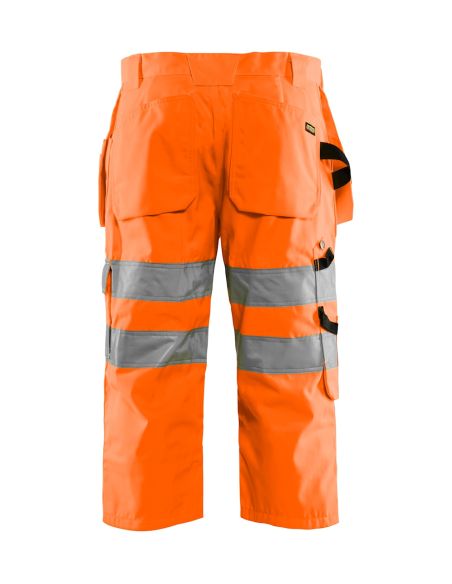 High Visibility Cropped Pants with Floating Pockets 1539 Blaklader