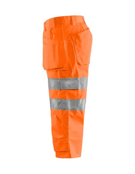 High Visibility Cropped Pants with Floating Pockets 1539 Blaklader