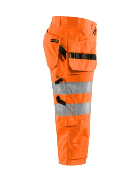 High Visibility Cropped Pants with Floating Pockets 1539 Blaklader