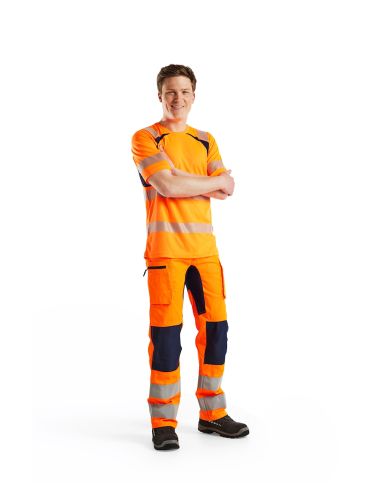 High Visibility Stretchable Pants, Very Comfortable, 1585 Blaklader