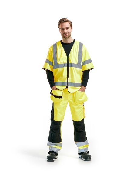 High-Visibility Zipped Multi-Pocket Vest EN20471 3023 Blaklader