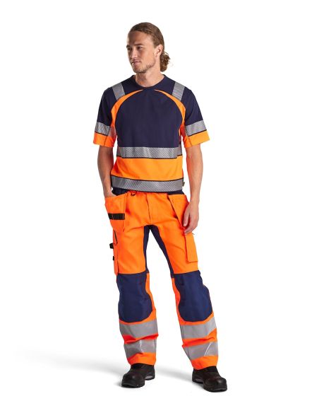 High Visibility Stretch Trousers 1552 Blaklader