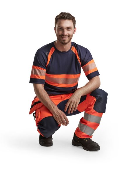 High Visibility Stretch Trousers 1552 Blaklader