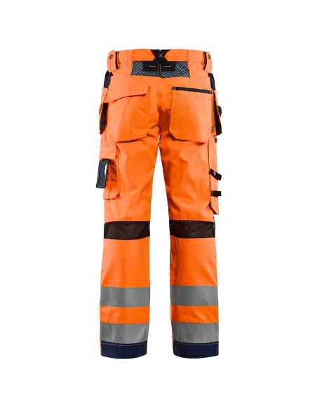 High Visibility Pants polycotton with Floating Pockets 1533 Blaklader