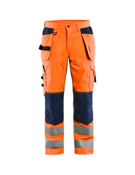 High Visibility Pants polycotton with Floating Pockets 1533 Blaklader