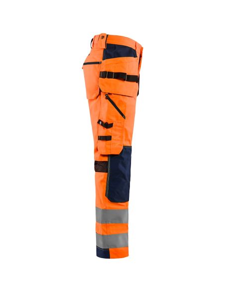 High Visibility Pants polycotton with Floating Pockets 1533 Blaklader