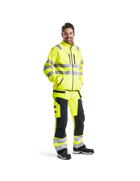 High Visibility High Waterproof Softshell Pants 1567 Blaklader