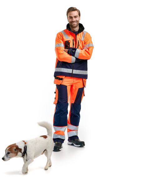 High Visibility High Waterproof Softshell Pants 1567 Blaklader