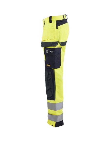 High-Visibility Multi-Risk Pants, Flame-Retardant, Multi-Pocket 1589 Blaklader