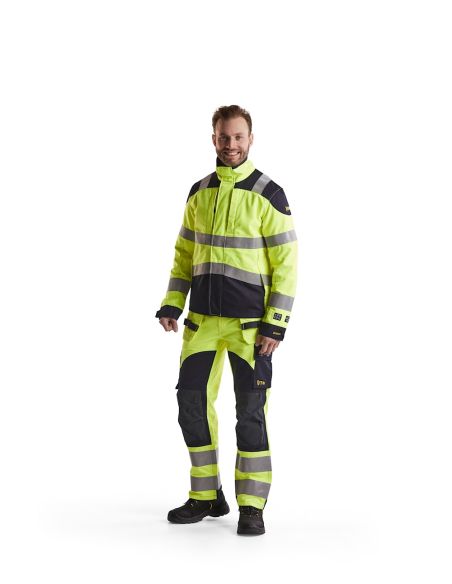 High-Visibility Multi-Risk Pants, Flame-Retardant, Multi-Pocket 1589 Blaklader