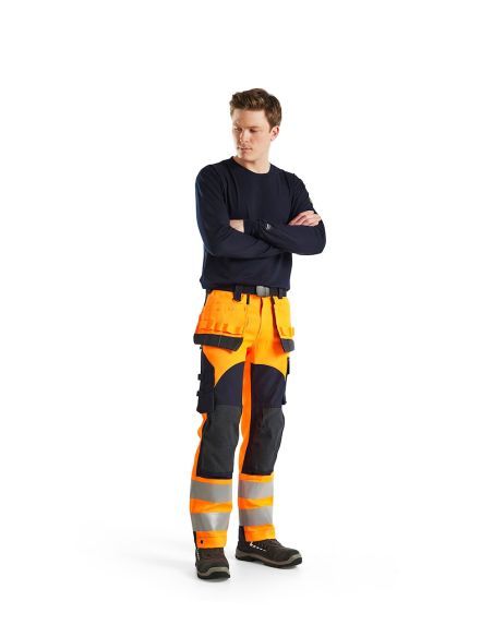 High-Visibility Multi-Risk Pants, Flame-Retardant, Multi-Pocket 15891513 Blaklader