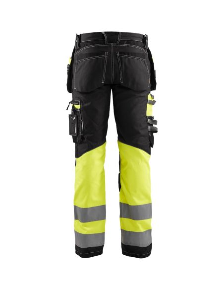 High Visibility Stretch and Cordura Pants with Floating Pockets 1794 Blaklader