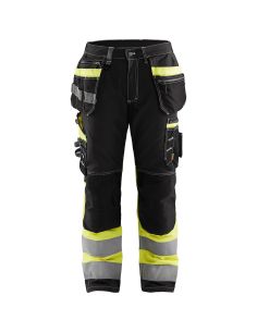 High Visibility Stretch and Cordura Pants with Floating Pockets 1794 Blaklader