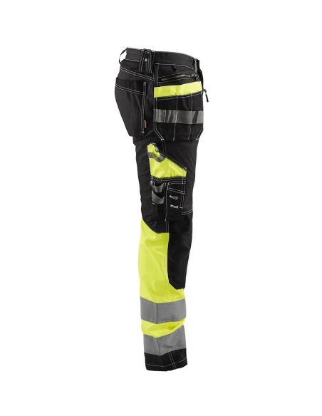 High Visibility Stretch and Cordura Pants with Floating Pockets 1794 Blaklader